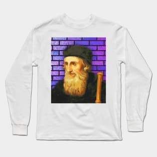 John Wycliffe Portrait | John Wycliffe Artwork 3 Long Sleeve T-Shirt